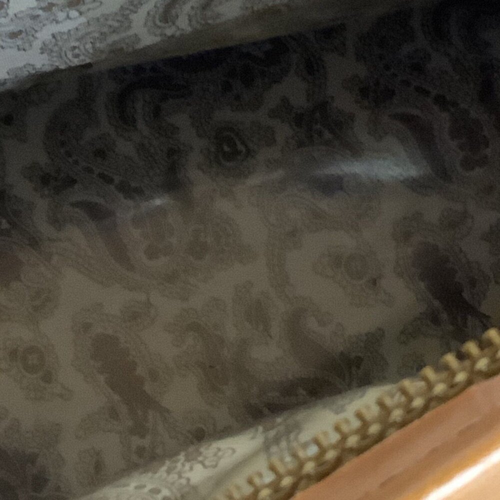 Hartmann Luggage Belting Leather Plastic Lined Carry On Bag Weekender Paisley - Picture 7 of 11